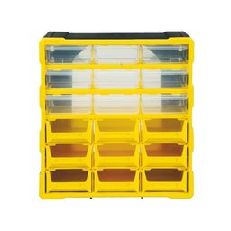 tool Alkon ACO-9B9D Polypropylene 457 x 424 x 164 mm Yellow Drawers Component Organisers image 1