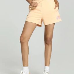 Puma Peach Printed Sports Shorts-image-7