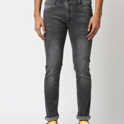 Pepe Jeans VAPOUR Grey Lightly Washed Tapered Fit Jeans-image-41
