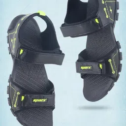 Sparx Men's Black Floater Sandals-image-66