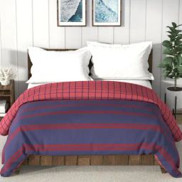 Nautica Bristol Checks Multicolor 150 TC Cotton Double Comforter-21