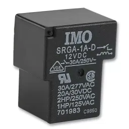 IMO RELAY, SPST-NO, 240VAC, 28VDC, 30A, SRGA-1A-SL-12VDC-picture-12