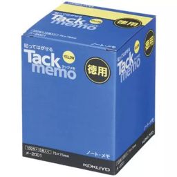 Kokuyo 75x25 mm Yellow Tack Memo Value Pack Notebook Type, number: 2001-10