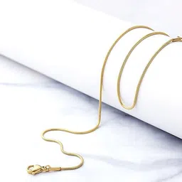 APUNKA D FASHION Unisex Stainless Steel Gold-Plated Minimal Chain-picture-50