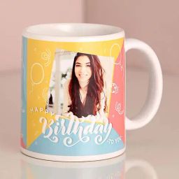 FNP Multicolor Ceramic Birthday Girl Personalised Mug (325ml)-image-68