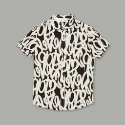 Fame Forever by Lifestyle Boys Black Rayon Printed Shirts-picture-40