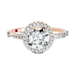 Sparkles Lab Grown Diamond 14k (585) Rose Gold Ring for Women-picture-23
