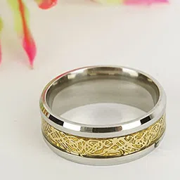 MEENAZ Men Stainless Steel textured Ring-image-26