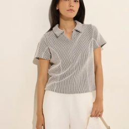 Studiofit by Westside Black Textured Cotton T-Shirt-picture-3