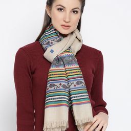Shingora Women Multicoloured Woven Design Woolen Shawl-6