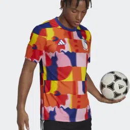 Adidas Multicolored Regular Fit Printed Royal Belgian FA Jersey-image-35