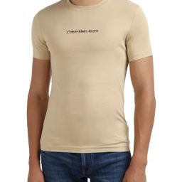 Calvin Klein Pale Khaki Slim Fit T-Shirt-picture-41