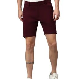 Slowave Maroon Regular Fit Shorts-picture-23