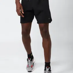 Reebok Black Regular Fit Sports Shorts-image-64