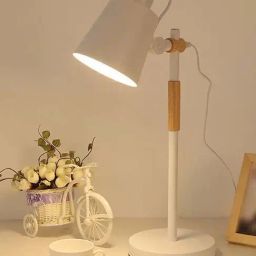 Homesake White Metal Nordic Style Modern Minimalist Adjustable Reading Table Lamp-21