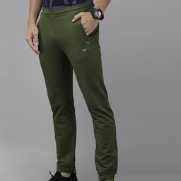 Wildcraft Men Olive Green Solid Straight Fit Joggers-image-89