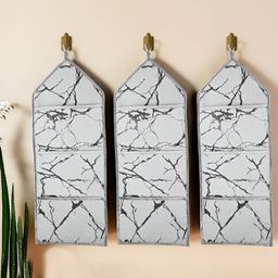 Aura Grey Set of 3 Regular Magazine Organiser Organisers-11
