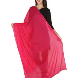 Dupatta Bazaar Pink Cotton Dupatta-image-3