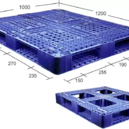 SUPREME 1200x1000x120 mm SIM 1210120 PDD LW Blue Plastic Pallet-picture-28