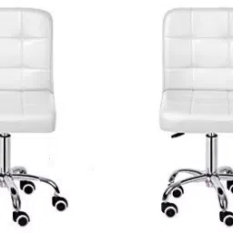 Da URBAN Cadbury Height Adjustable Bar Stool Chair with Wheels (White) (Set of 2)-42