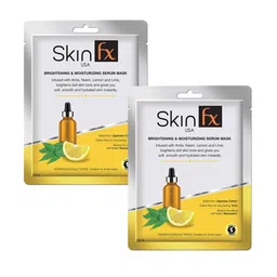 Skin Fx Set of 2 Brightening & Moisturizing Serum Masks-34