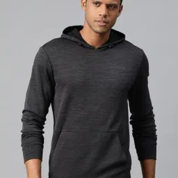 ALCIS EliteMotion Black Slim Fit Hooded Sweatshirt-image-63