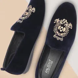 Fausto Men's Blue Casual Loafers-image-64