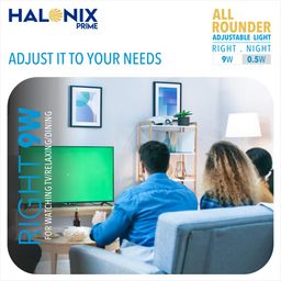 Halonix 2 in 1 All Rounder 9W,0.5W B22D Led Bulb Cool White & Off White,Pack of 1, Multi Wattage with Adjustable led Light image 2