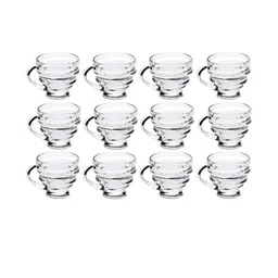 Somil Clear Glass Coffee & Tea Cup / Mug (150 Ml), Enjoy Your Drink in Style8.5 X 11 X 8 Cm, Pack of 12-image-93