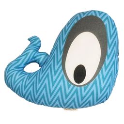 Little By Little  Peter The Whale Organic Cotton Plush Pillow - Blue-20
