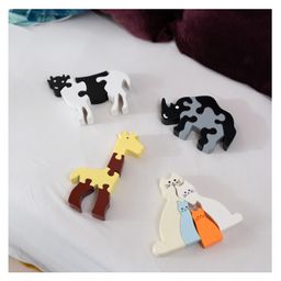 ilearnngrow Wooden Cow Puzzle - 4 Pieces-27