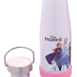 Skoodle Frozen Printed Pyrex Thermal Bottle Purple - 400 ml-picture-26
