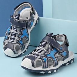 cute walk by babyhug Cute Walk by Babuhyg Sandals with Velcro Closure - Blue-picture-32