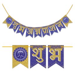 Wobbox Subh Annaprashan Banner, Annaprashan Ceremony Banner, Annaprashan Decoration Items(Pack of 1)-10