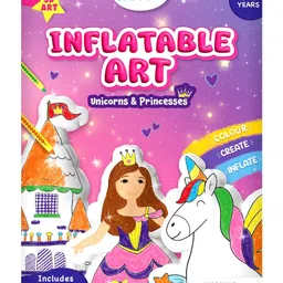 Skillmatics Inflatable Art for Kids - 3D Unicorns & Princesses, Preschool Craft Kits, Fun DIY Activity, Coloring Set, Gifts for Boys & Girls Ages 4, 5, 6, 7-picture-1