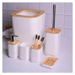 VONCASA Stylish Grey Bathroom Set 6 Pcs - 350 ml-picture-42