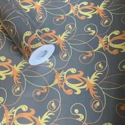 JAAMSO ROYALS Yellow Design in Grey Color Wallpaper (1000cm x 45cm)-image-10