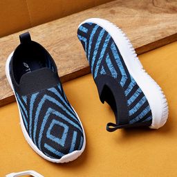 TRASE Abstract Designed Slip On Shoes - Navy Blue & Light Blue-image-91