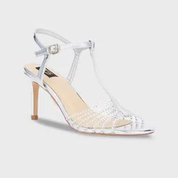Sole To Soul Textured Party Slim Heeled Sandals-image-43
