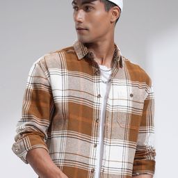 HIGHLANDER Men Opaque Checked Casual Shirt-image-48