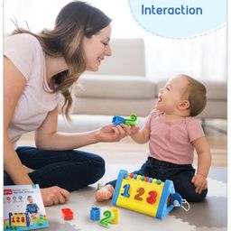 Babyhug Alphabets Numbers and Shape Sorter Set -Yellow & Blue image 5