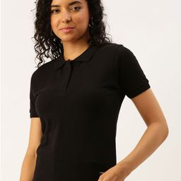 ARISE Women Polo Collar Bio Finish T-shirt-image-50