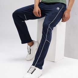 HRX by Hrithik Roshan Men Mid-Rise Paneled Lifestyle Track Pants-picture-43