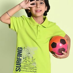 NUSYL Boys Printed Polo Collar T-shirt-57