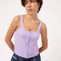 DressBerry Sleek Sleeveless Top-image-5