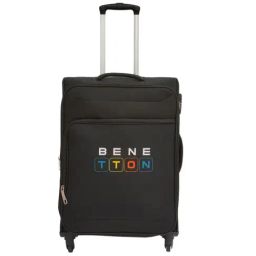 United Colors Of Benetton Macau Black Printed Soft Medium Trolley Bag - 68 Cms-picture-39