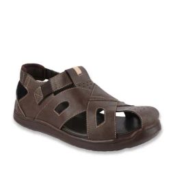 MediFeet Men's Brown Fisherman Sandals-image-8