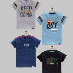 Codez Kids Multicolor Printed T-Shirt (Pack Of 4)-image-69