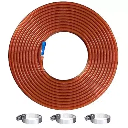 ORILEY 0.75 inch Braided Water Pipe with Hose Connector Orange, ‎OR-WPG-53 (Roll of 20 m)-26