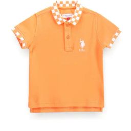 U.S. Polo Assn. Kids Orange Solid Polo T-Shirt-image-24